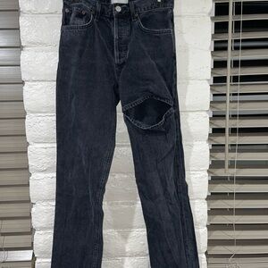 Agolde Lana slice Charcoal Denim Jeans